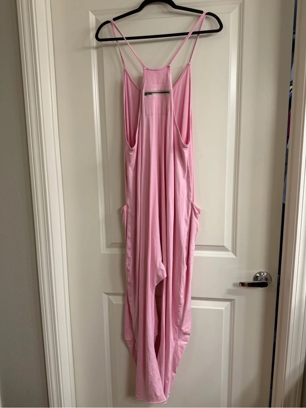 Free People Pink Relaxed Strappy Jumpsuit Romper - Picture 2 of 2